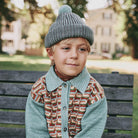 Strata Garter Hat in Onsen by Misha & Puff
