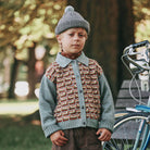 Strata Garter Hat in Onsen by Misha & Puff