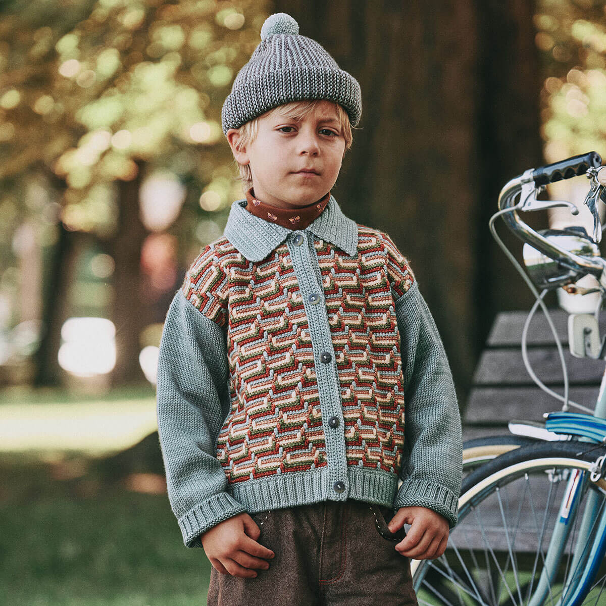 Turtleneck in Nutmeg Mariposa by Misha & Puff