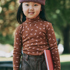 Turtleneck in Nutmeg Mariposa by Misha & Puff
