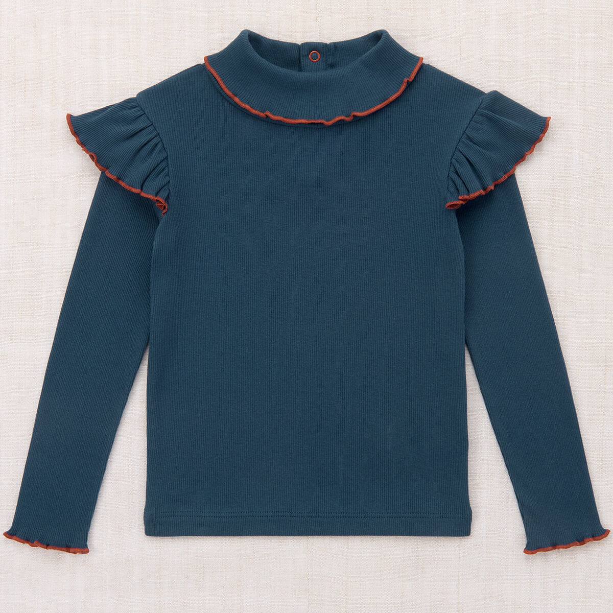 Yana Turtleneck in Marine Blue by Misha & Puff
