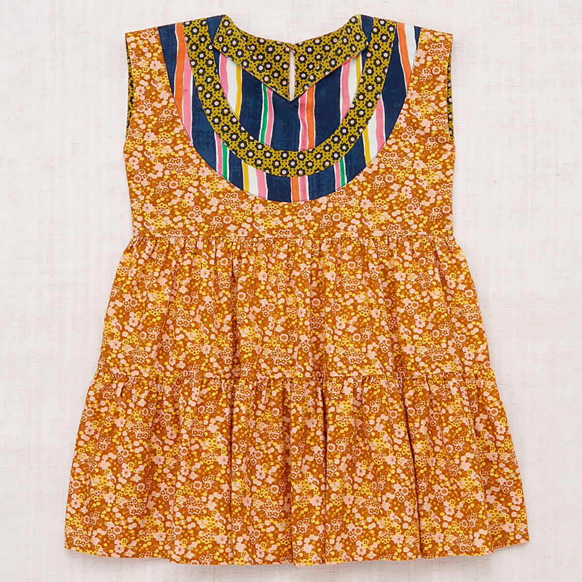 Ruthie Dress in Gingerbread Tisbury Garden by Misha & Puff 