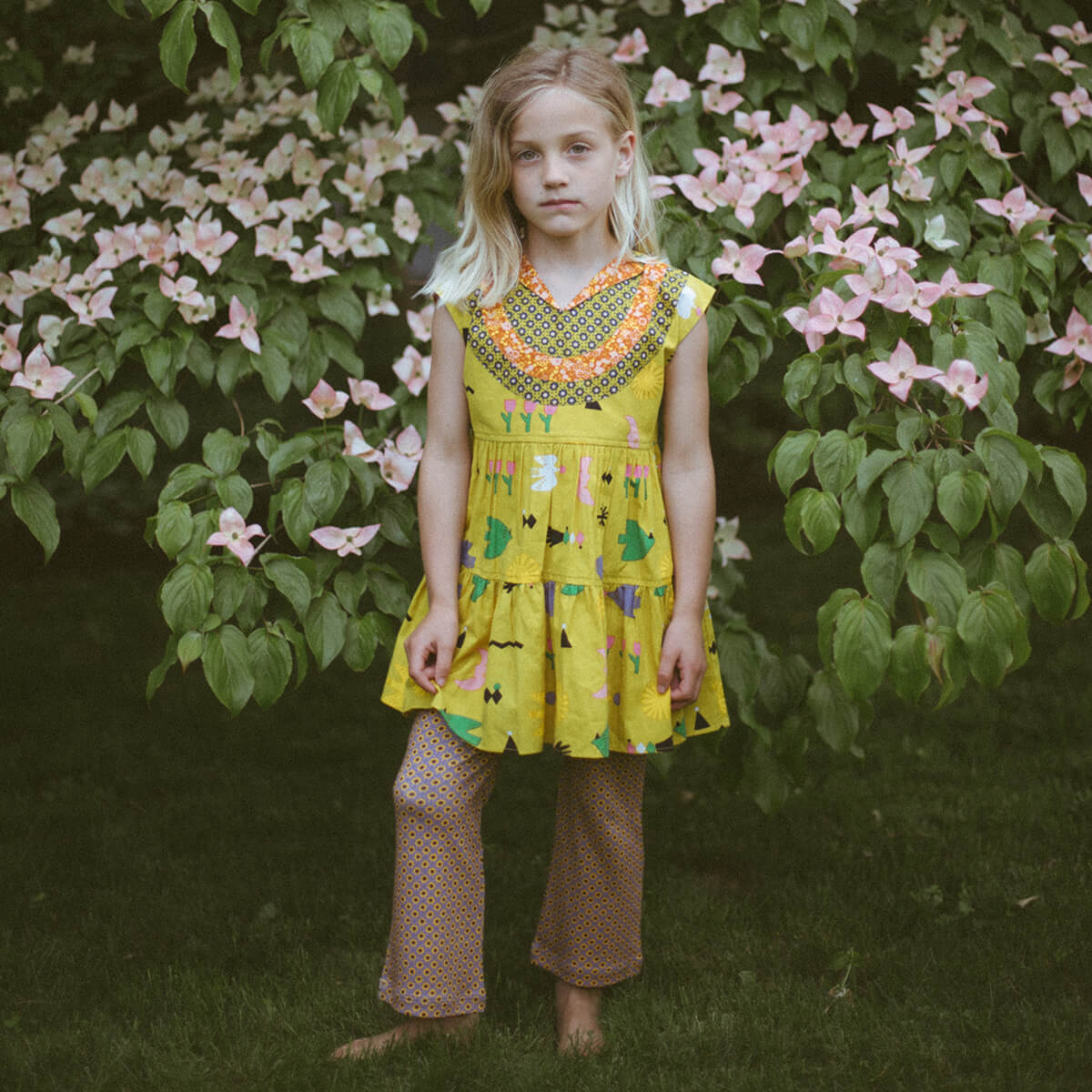 Ruthie Dress in Pistachio Daleyden Fête by Misha & Puff - Last One