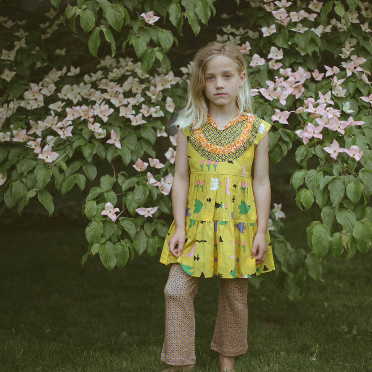 Ruthie Dress in Pistachio Daleyden Fête by Misha & Puff - Last One