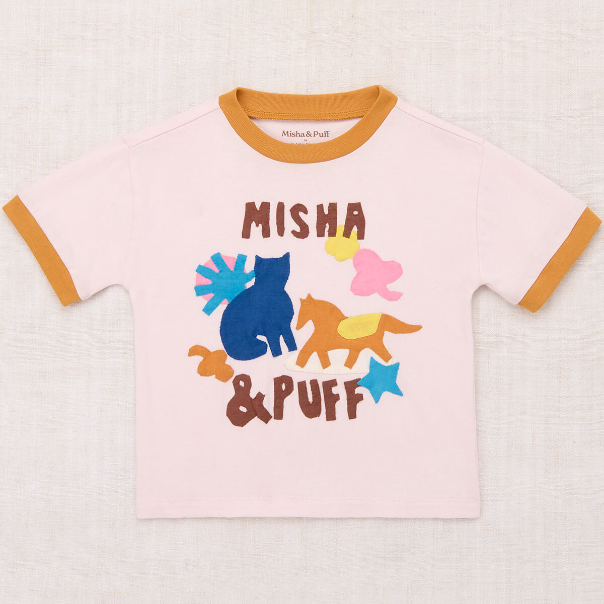 Kids' Pasture Appliqué Tee in Aura by Misha & Puff | Organic