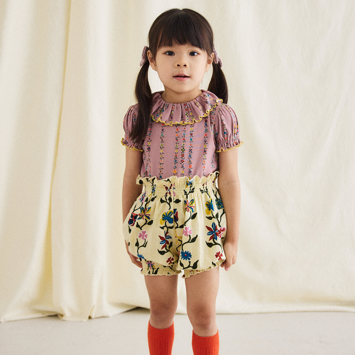 misha and puff Alabaster Botanica Dress Bloomer in Alabaster