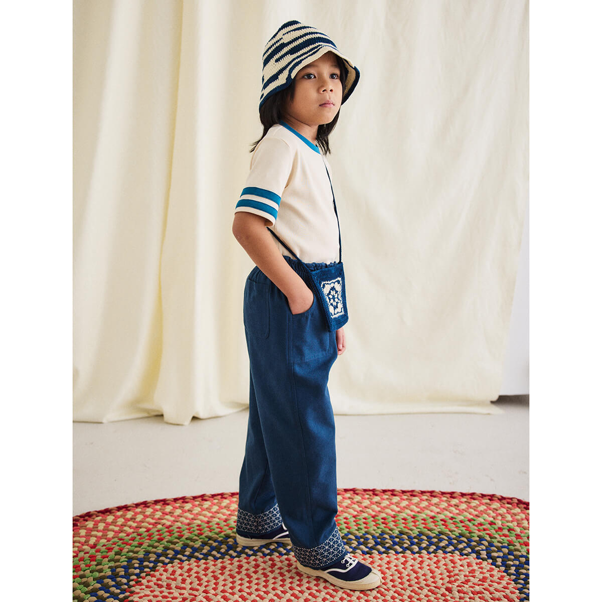 Crochet Beach Hat in Celestial by Misha & Puff – Junior Edition