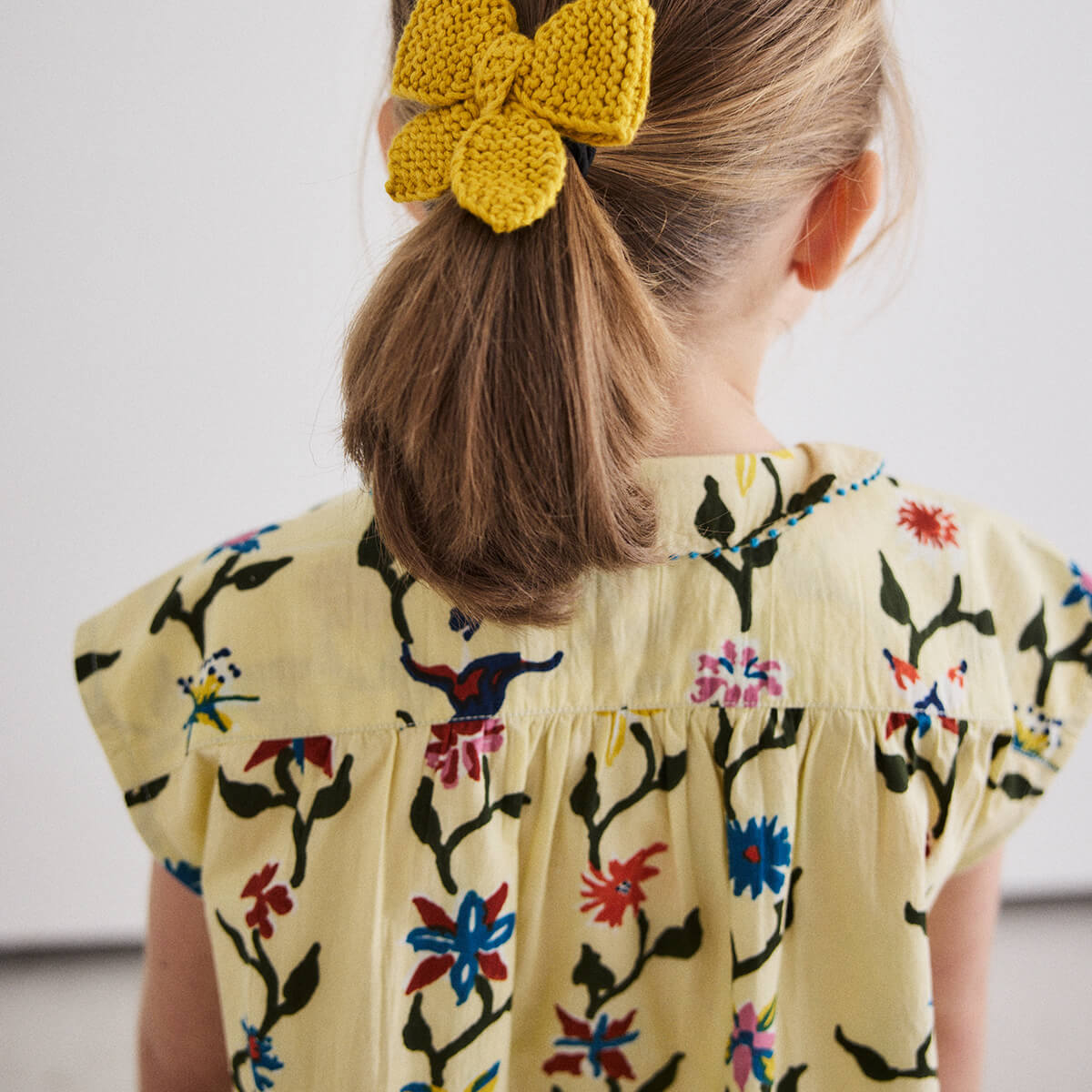 Nanna Tunic in Alabaster Botanica by Misha & Puff – Junior Edition