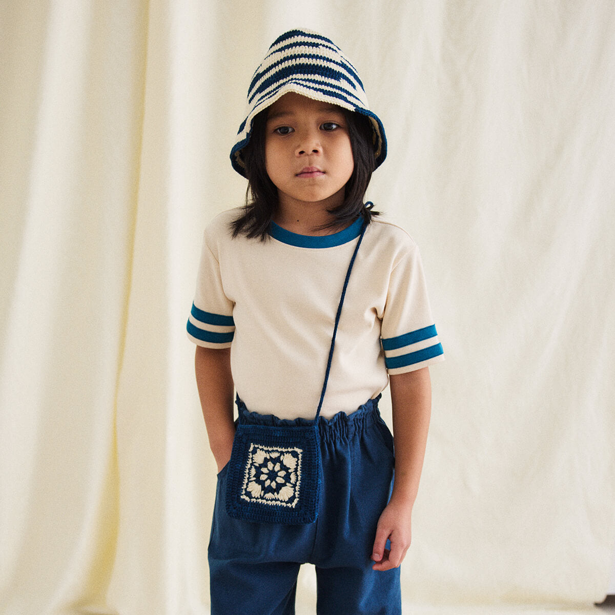 Rec Tee in String by Misha & Puff - Last Ones In Stock - 2-6 Years