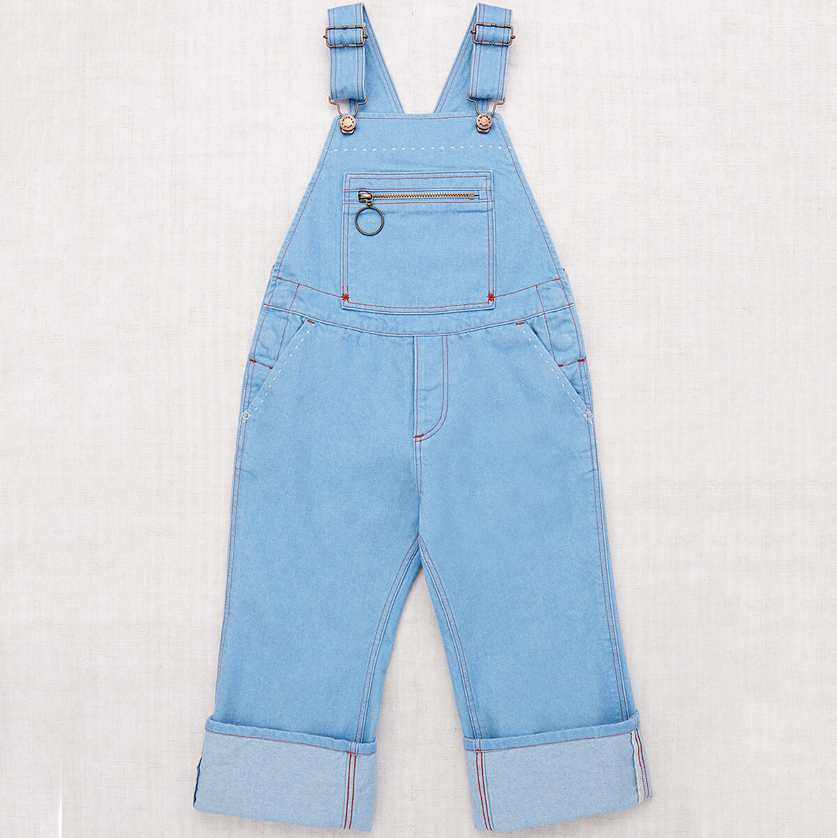 Misha & Puff Zip Overall in Baby Blue Denim – Junior Edition