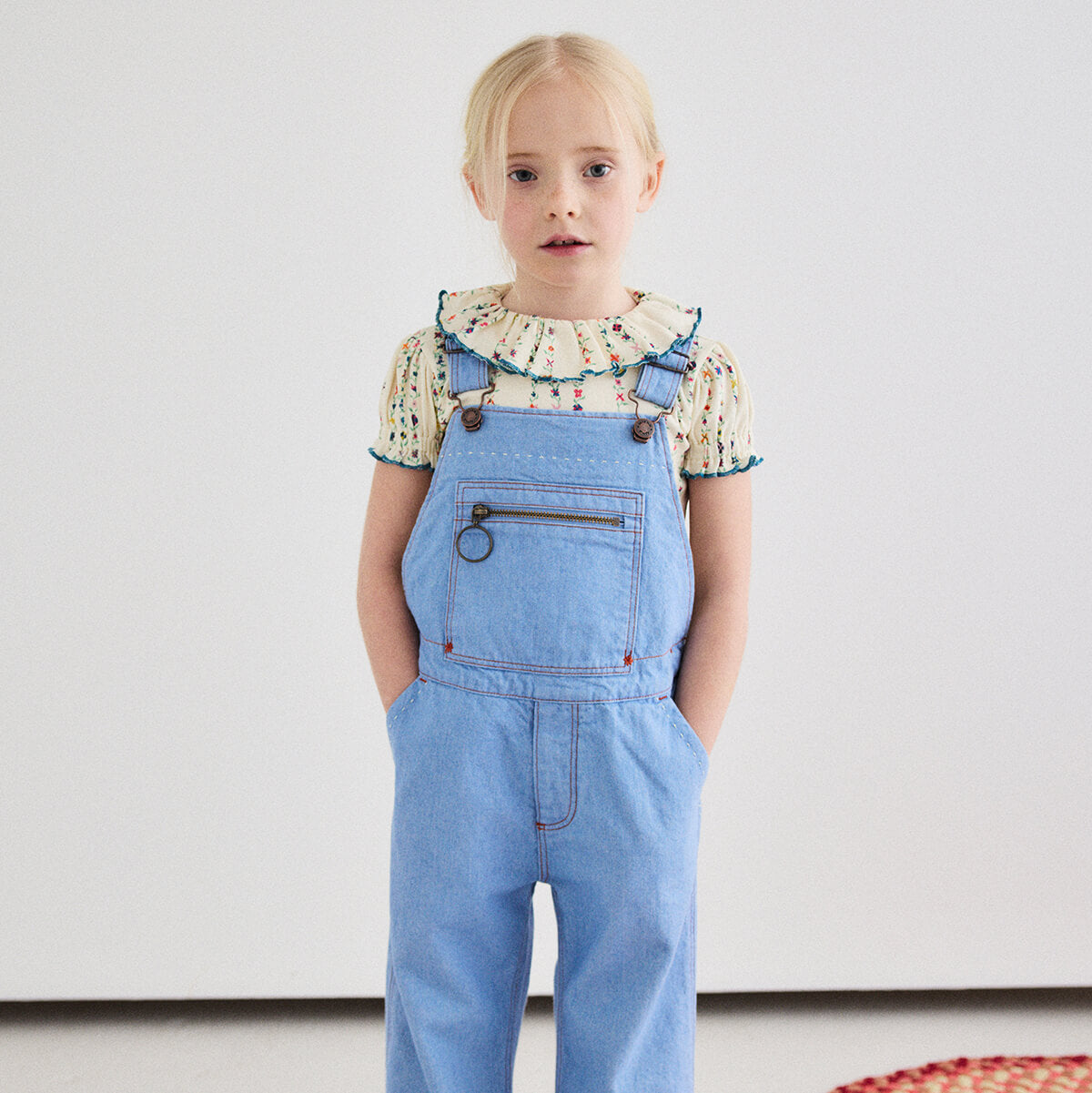 Misha & Puff Zip Overall in Baby Blue Denim – Junior Edition