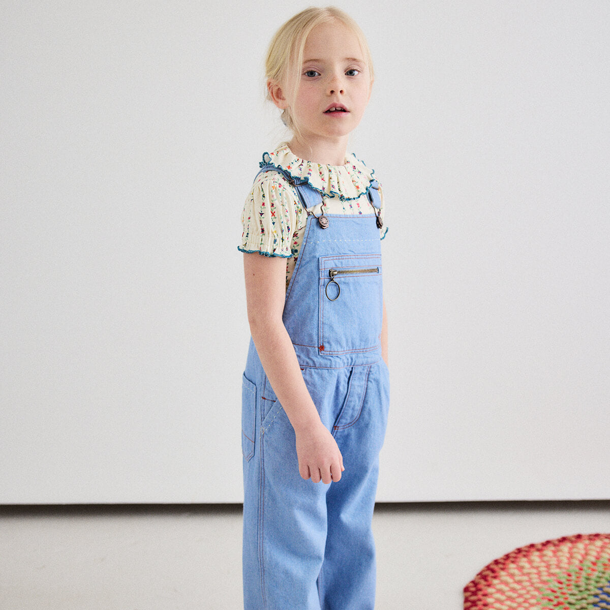 Misha & Puff Zip Overall in Baby Blue Denim – Junior Edition