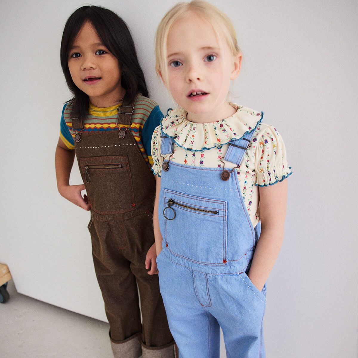 Misha & Puff Zip Overall in Baby Blue Denim – Junior Edition