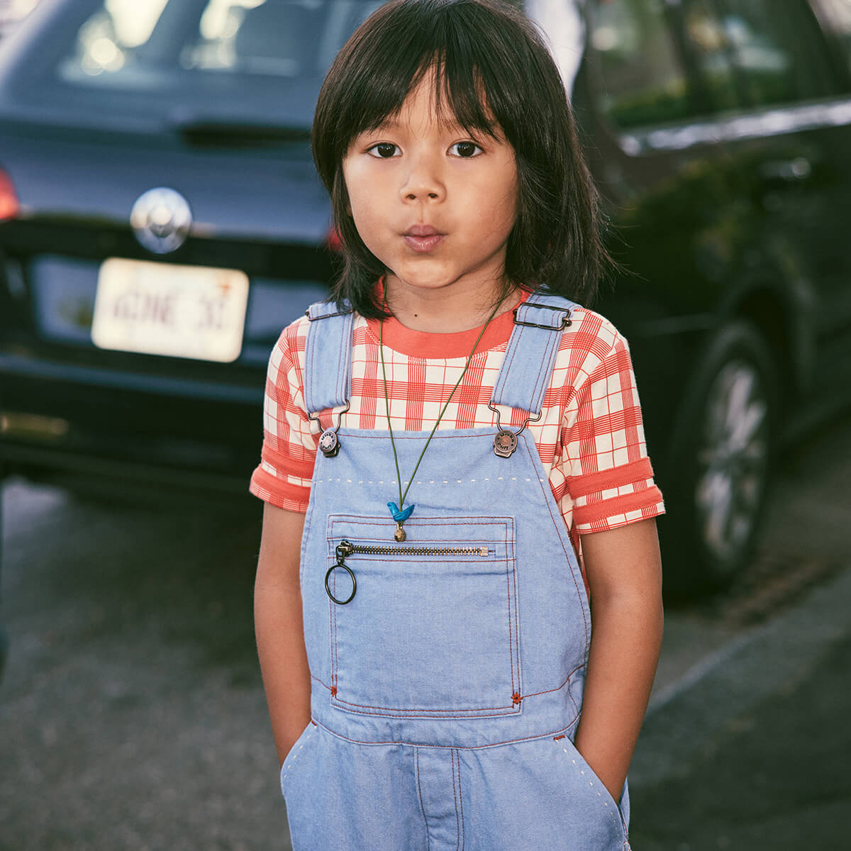 Misha & Puff Zip Overall in Baby Blue Denim – Junior Edition