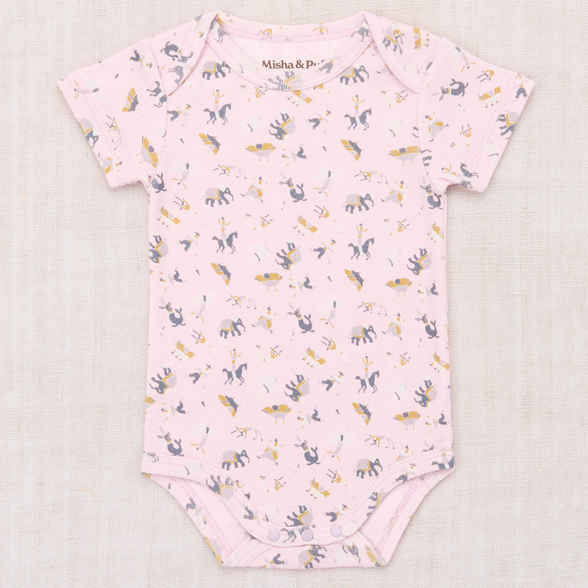Baby Lap Onesie in Aura Circus by Misha & Puff | Pima Cotton
