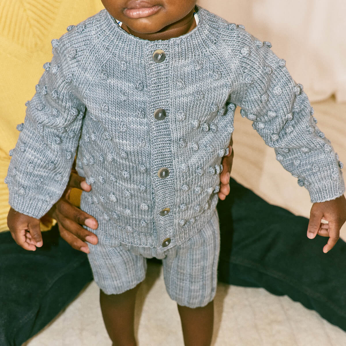 Baby Rib Shorties in Dove by Misha & Puff | Pima Cotton – Junior