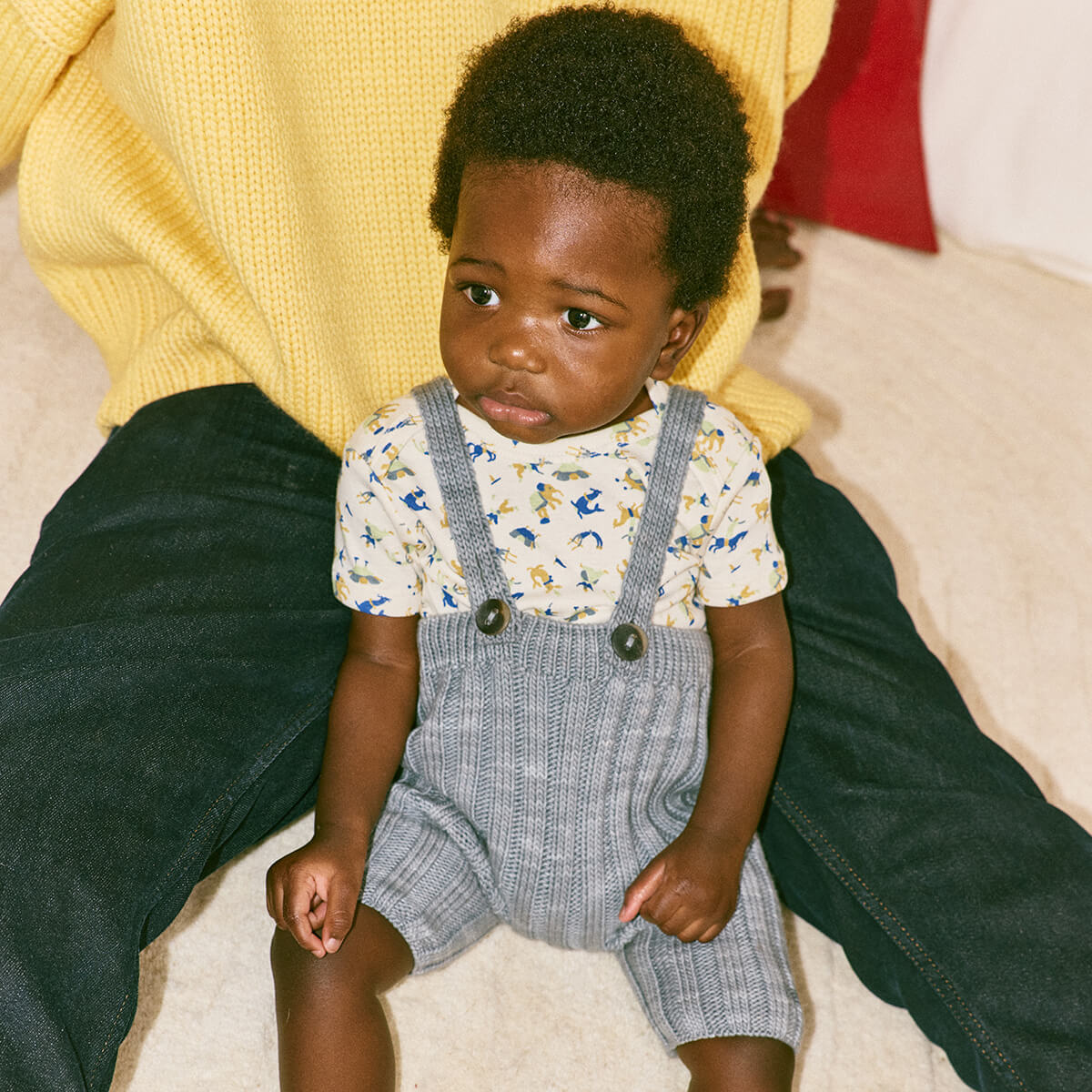 Baby Rib Shorties in Dove by Misha & Puff | Pima Cotton – Junior