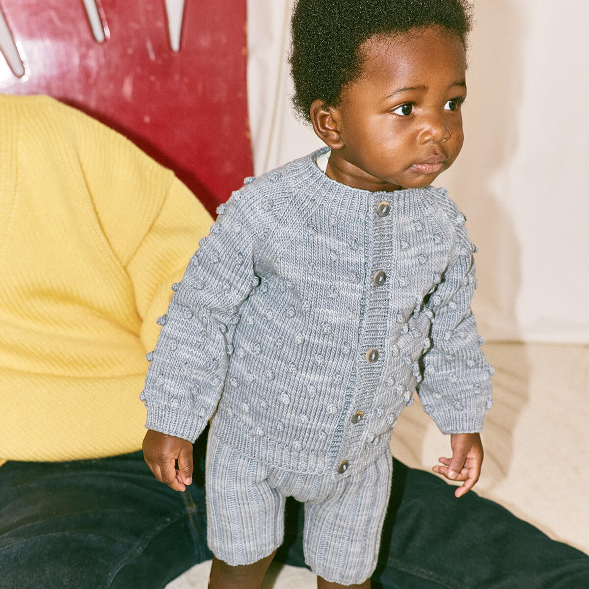 Baby Rib Shorties in Dove by Misha & Puff | Pima Cotton – Junior