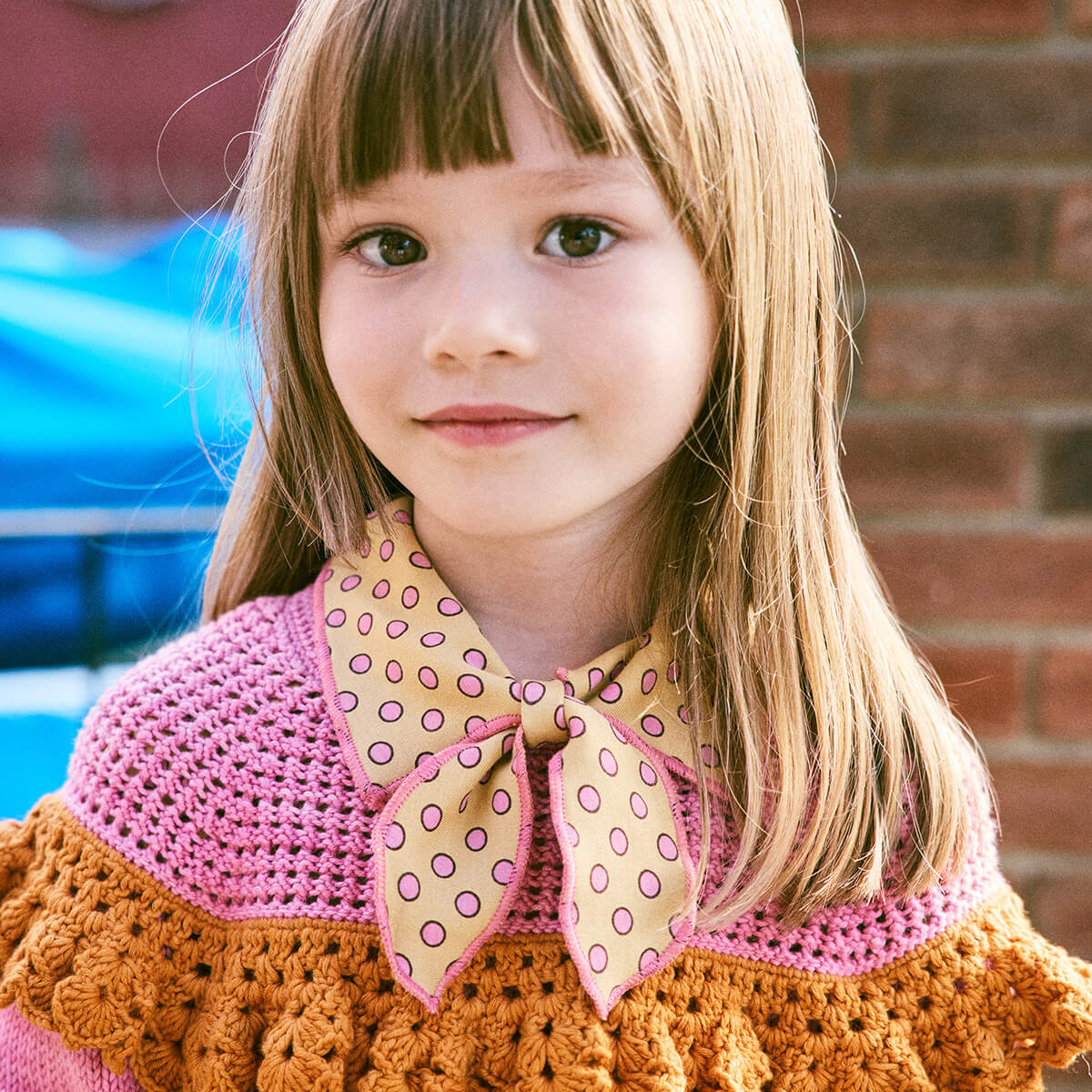 トップス Misha & Puff Crochet Joya Top 6Y Kids' Crochet Joya Top in Azalea by Misha & Puff | Pima Cotton