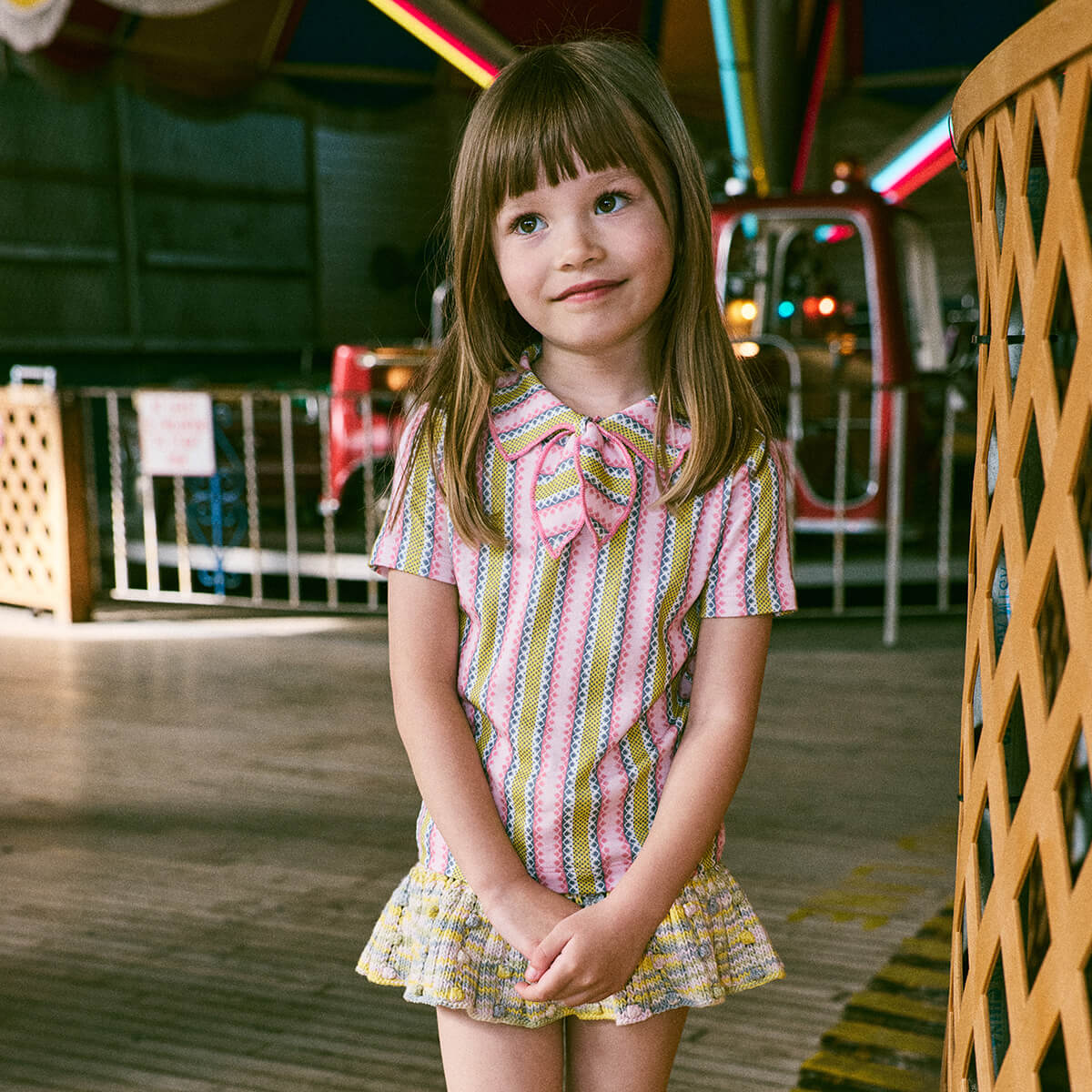 Kids' Junior Scout Tee in Aura Vaquero Stripe by Misha & Puff