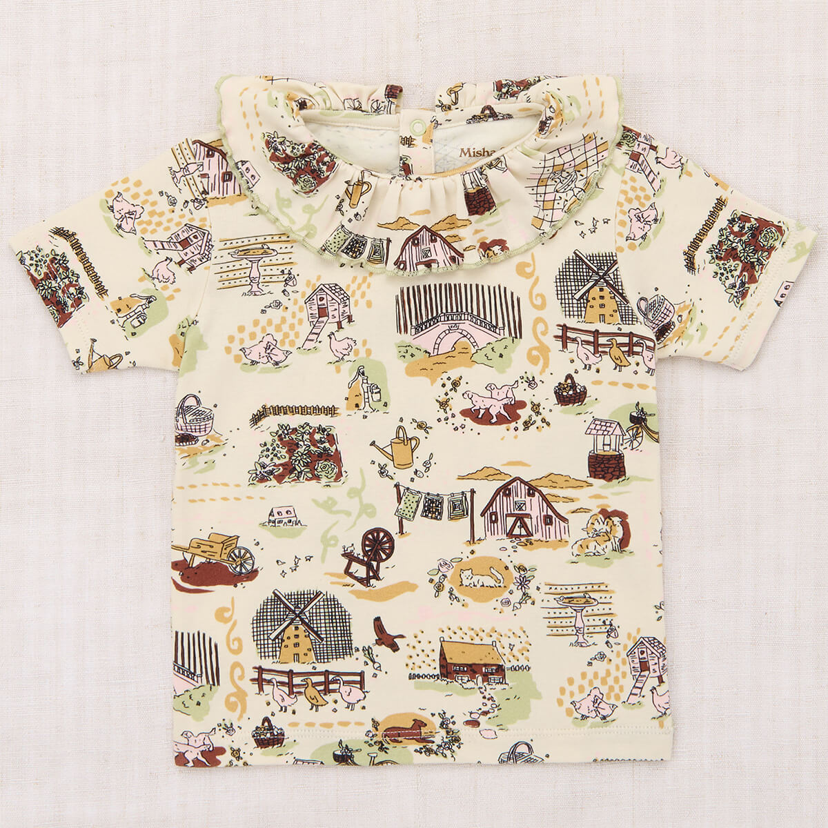 Kids' Paloma Tee in Marzipan Storyland by Misha & Puff | Pima