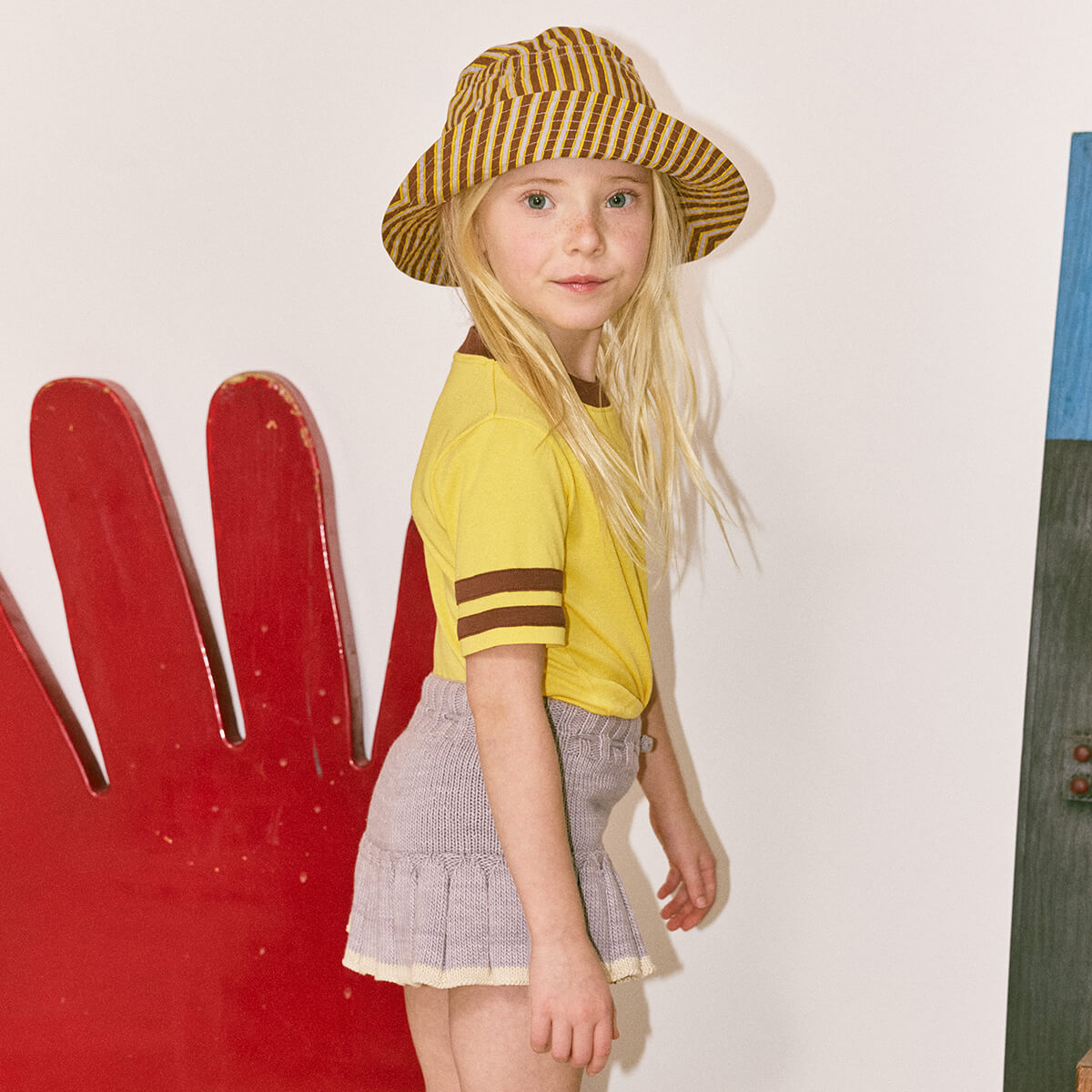 m*a様 misha&puff Rec Tee - Lattice 6y Kids' Rec Tee in Sol by Misha & Puff | Pima Cotton – Junior Edition
