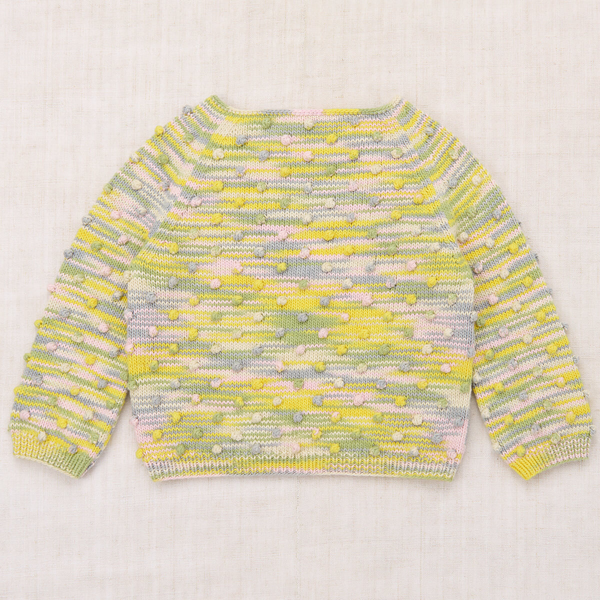 Kids' Summer Popcorn Sweater in Bubble Space Dye by Misha & Puff
