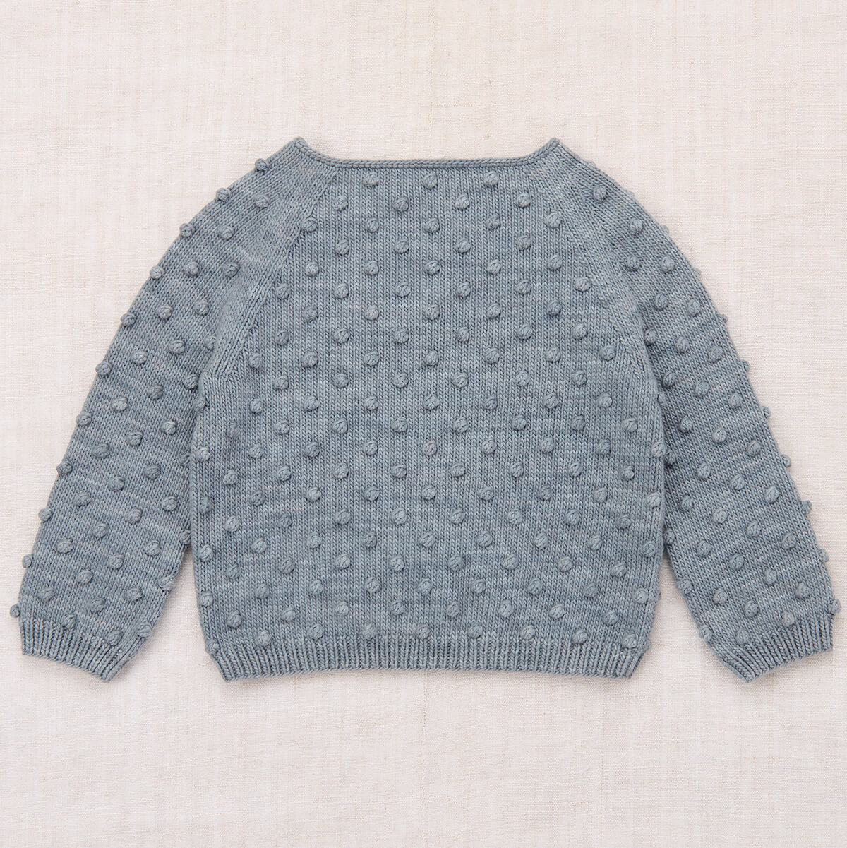 Kids' Summer Popcorn Sweater in Dove by Misha & Puff | Pima Cotton