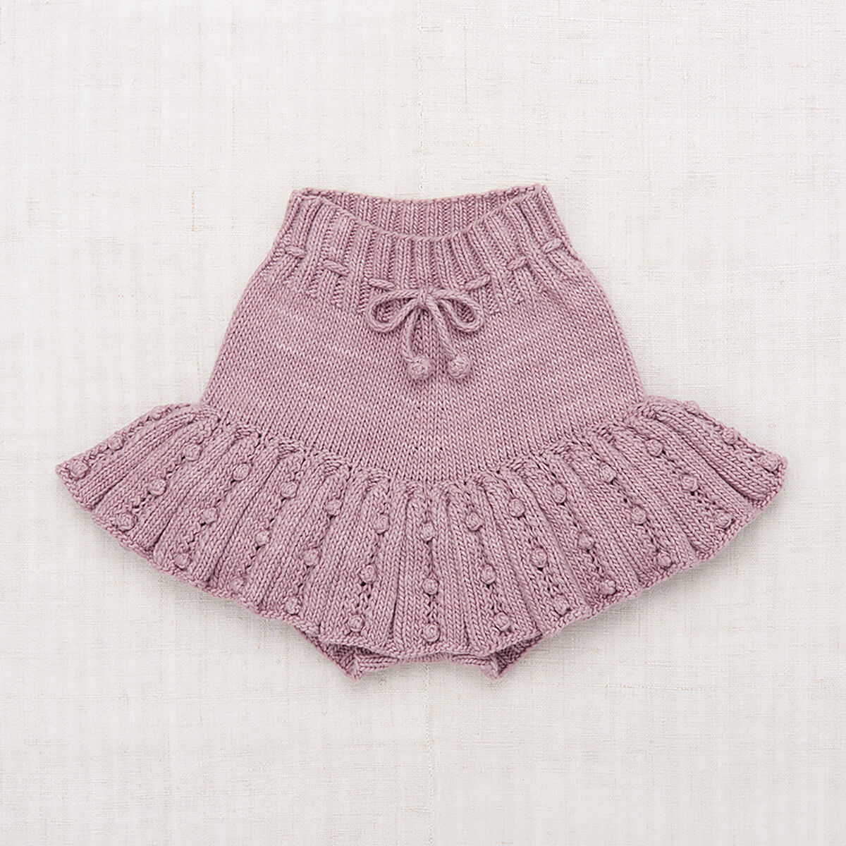 Eyelet Popcorn Skating Skirt in Plum Petal by Misha & Puff