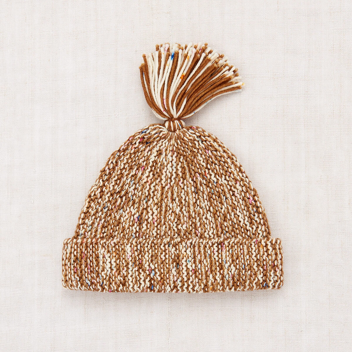 misha&puff■Garter Hat■acorn Tassel Garter Hat in Acorn And Lollipop Confetti Marl by