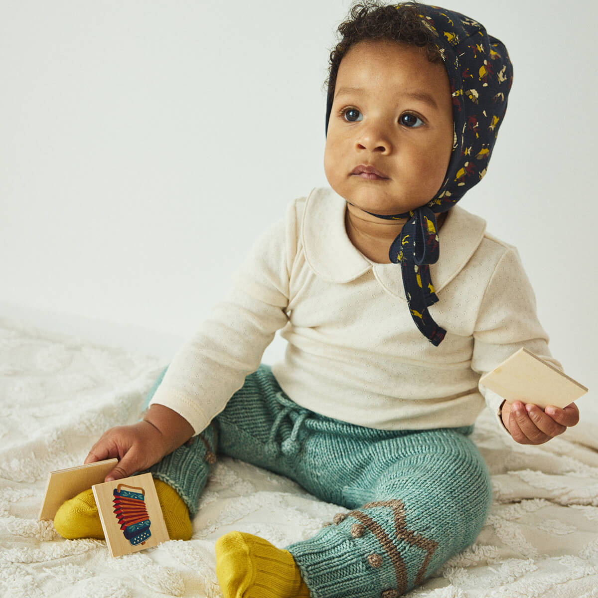 Baby Zig Zag Snowy Day Legging in Sage by Misha & Puff – Junior