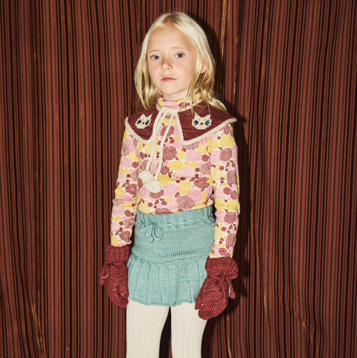 Kitten Collar in Madder Root by Misha & Puff – Junior Edition