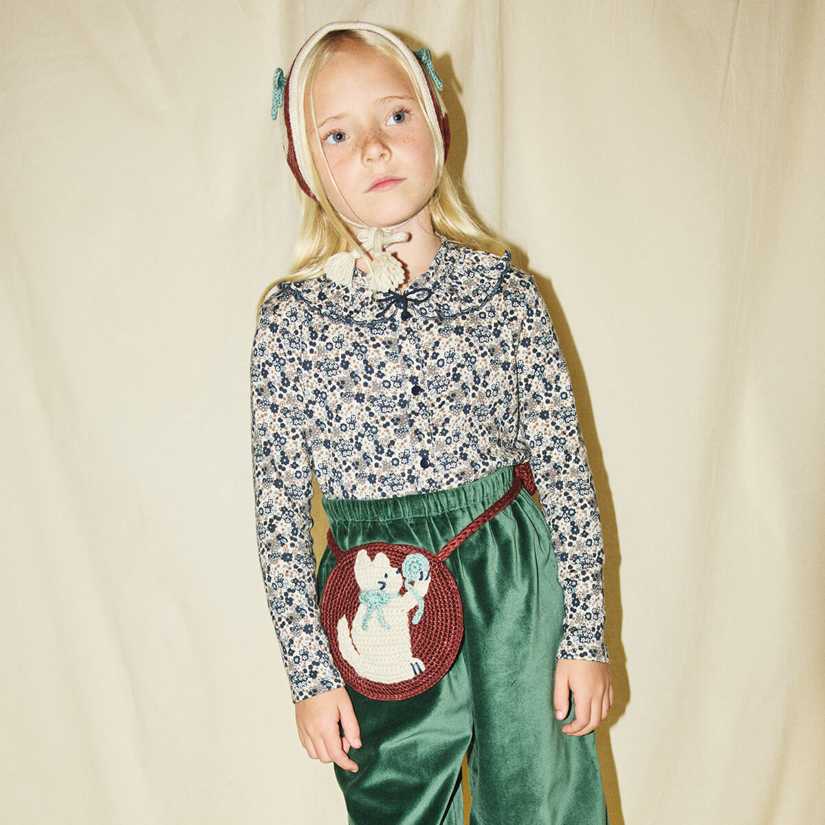 Meadow Yarn Cat Circle Bag in Madder Root by Misha & Puff – Junior