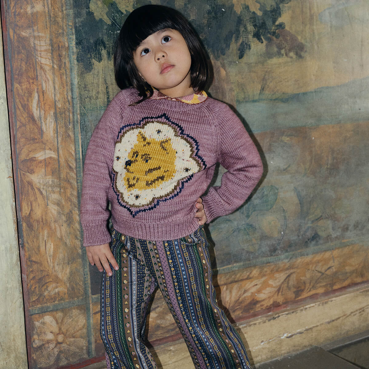 Royal Dog Sweater in Antique Rose by Misha & Puff – Junior Edition