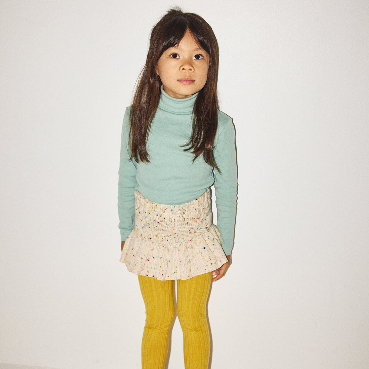 Misha & Puff turtleneck Top 10Y Turtleneck in Sage by Misha & Puff