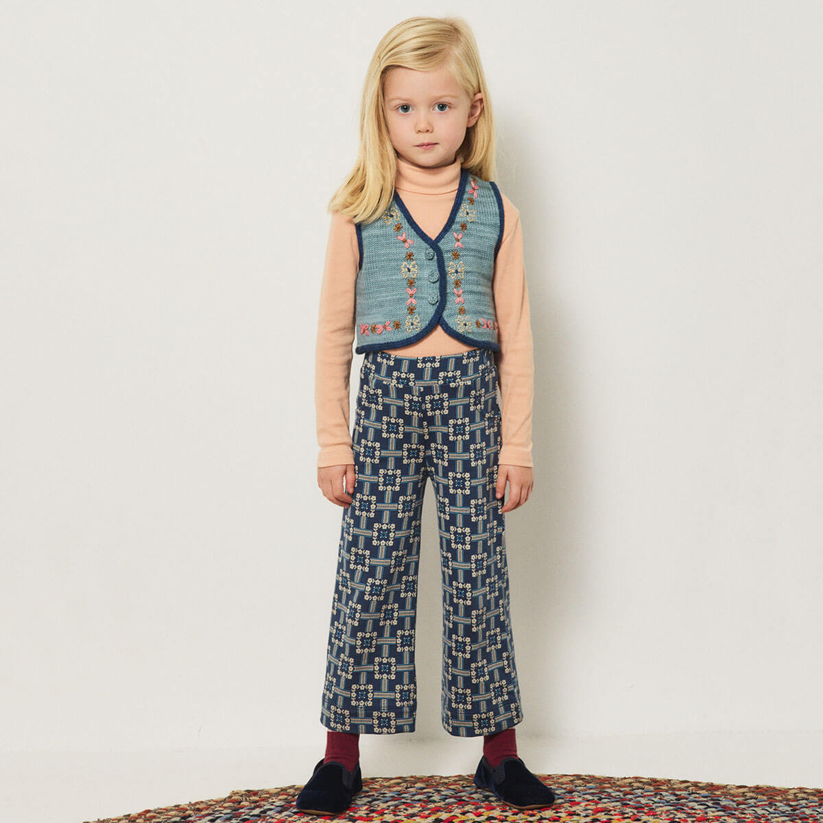 A-Pant in Moonlight Railroad Floral by Misha & Puff