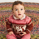 Baby Pattie Onesie in Candyfloss Cat & Mouse by Misha & Puff