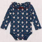 Baby Pattie Onesie in Moonlight Cat & Mouse by Misha & Puff