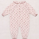 Baby Pierrot Onesie in Candyfloss Cat & Mouse by Misha & Puff