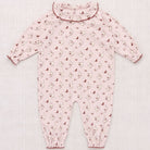 Baby Pierrot Onesie in Candyfloss Cat & Mouse by Misha & Puff