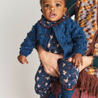 Baby Pierrot Onesie in Moonlight Cat & Mouse by Misha & Puff
