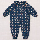 Baby Pierrot Onesie in Moonlight Cat & Mouse by Misha & Puff