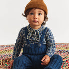 Baby Scout Onesie in Moonlight Railroad Floral by Misha & Puff