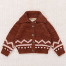 Baby Zig Zag Cardigan in Cedar by Misha & Puff