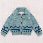 Baby Zig Zag Cardigan in Slate by Misha & Puff