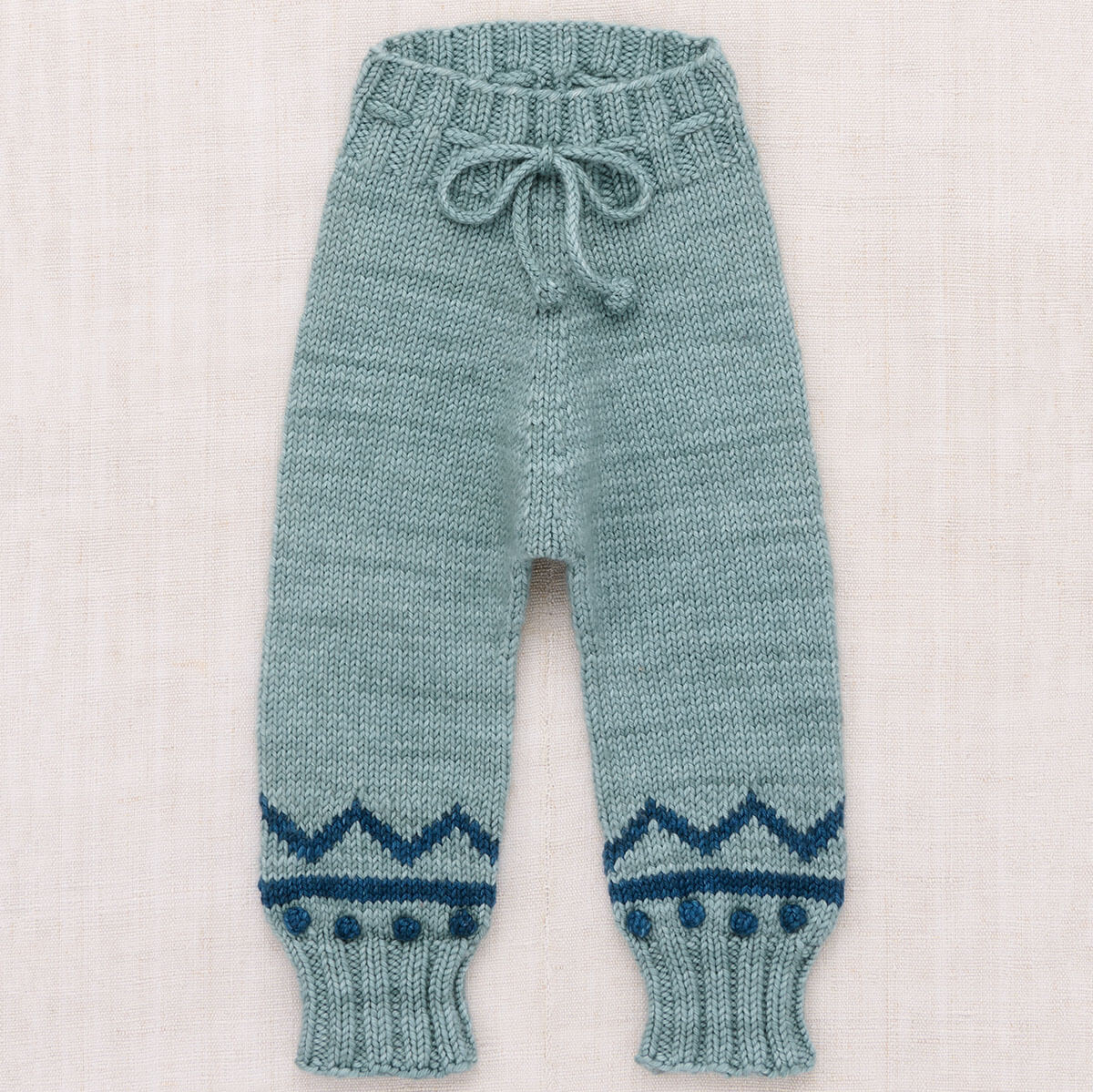 Baby Zig Zag Snowy Day Legging in Slate by Misha & Puff