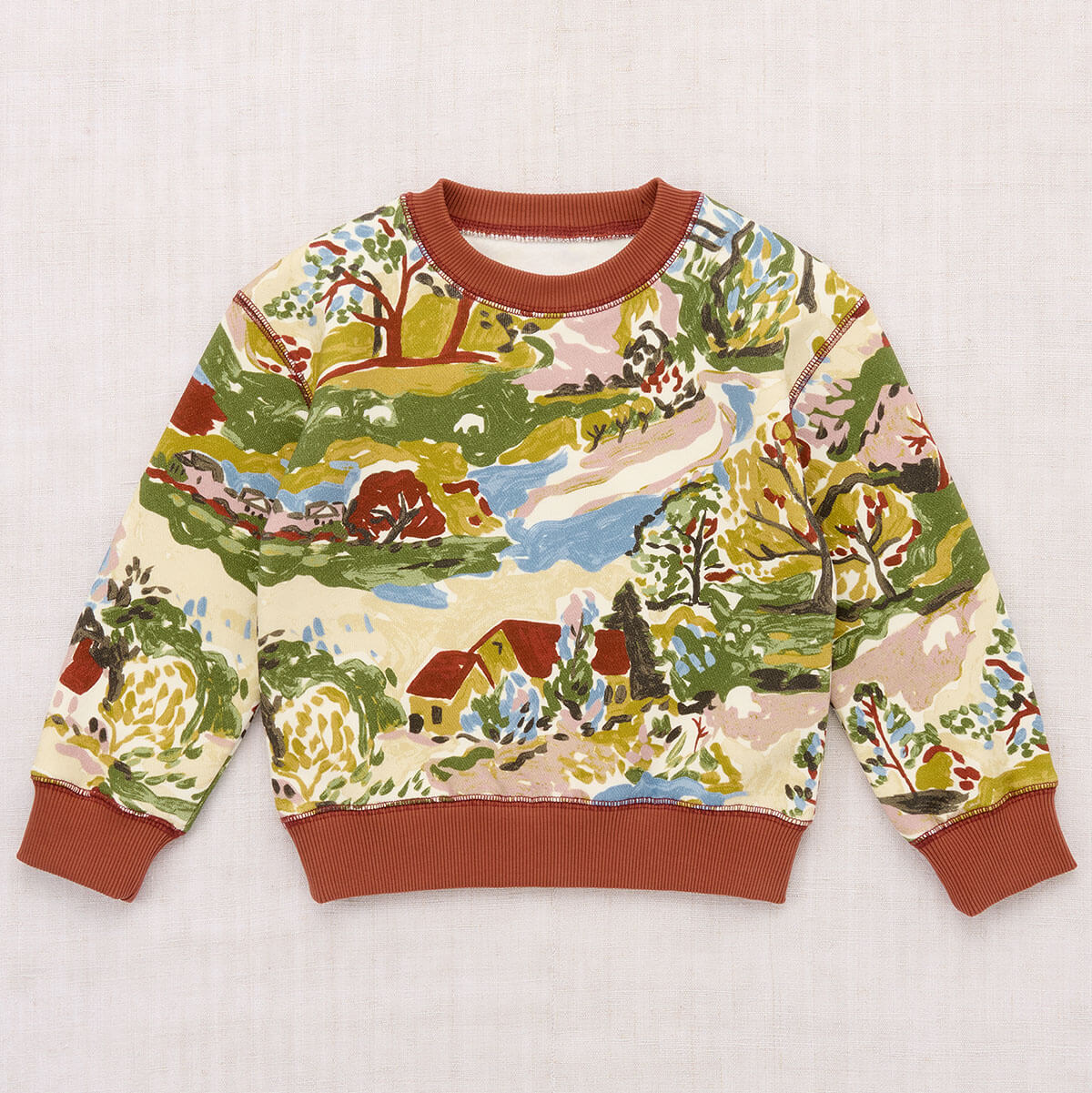Crewneck Sweatshirt in Alabaster Sancerre by Misha & Puff