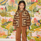 Crochet Big Square Jacket in Acorn by Misha & Puff