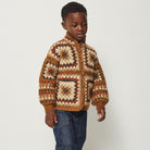 Crochet Big Square Jacket in Acorn by Misha & Puff