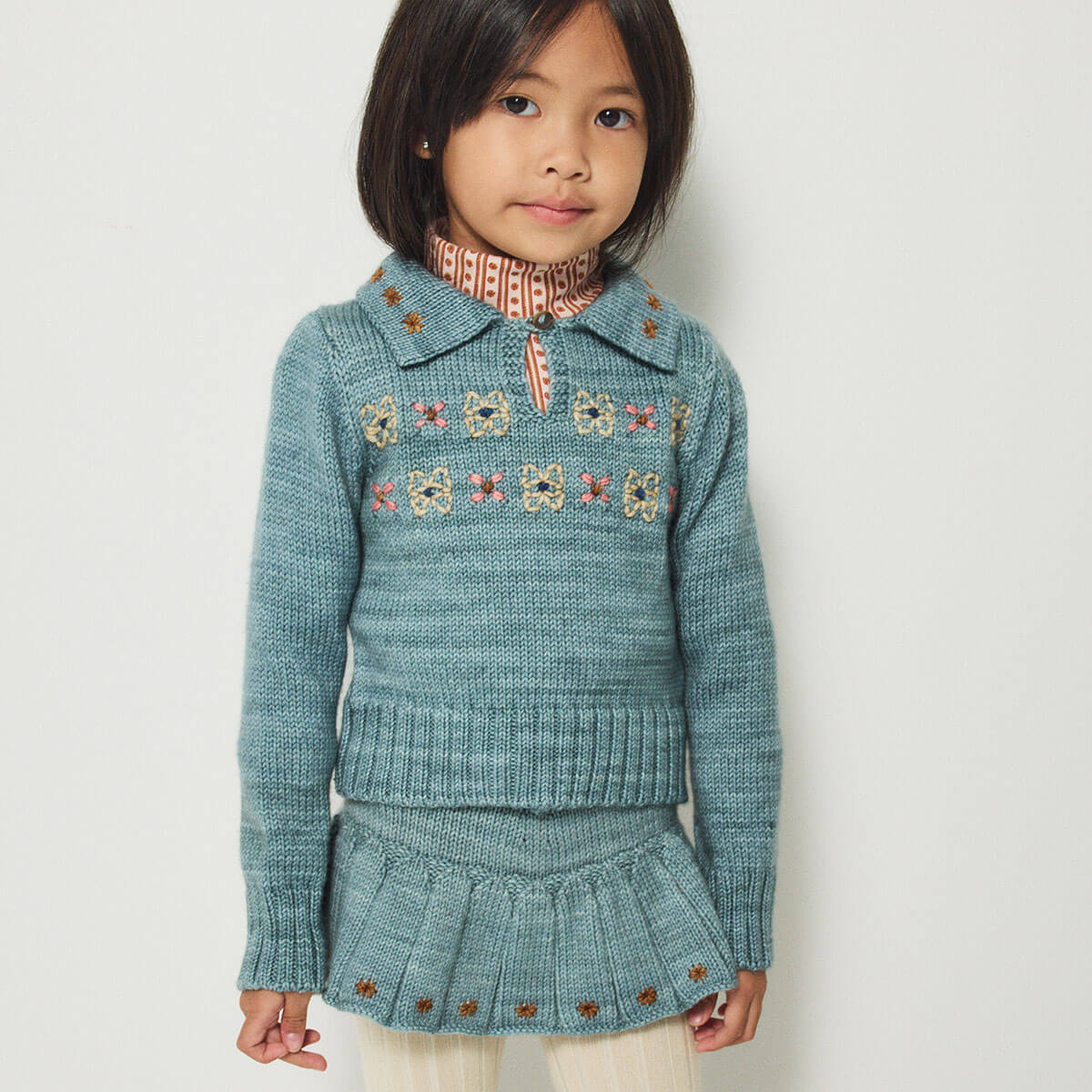 Étoile Skating Pond Skirt in Slate by Misha & Puff